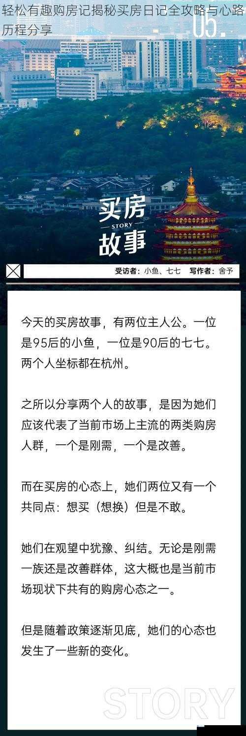 轻松有趣购房记揭秘买房日记全攻略与心路历程分享