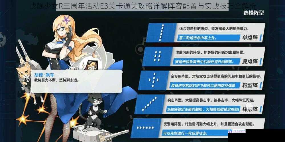 战舰少女R三周年活动E3关卡通关攻略详解阵容配置与实战技巧全解析