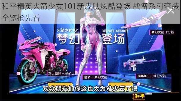 和平精英火箭少女101新皮肤炫酷登场 战备系列套装全览抢先看